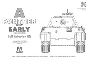 Sd.Kfz.171 Panther A Early Full Interior Kit Plastic Model Vehicle Accessory 1/35 #2097