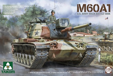 Takom US Army M60A1 Main Battle Tank Plastic Model Military Tank Kit 1/35 Scale #2132