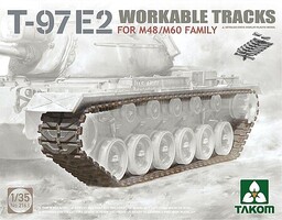 Takom T-97E2 Workable Tracks for M48/M60 Plastic Model Vehicle Accessory 1/35 Scale #2163