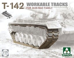 Takom T-142 Workable Tracks for M48/M60 Plastic Model Vehicle Accessory 1/35 Scale #2164