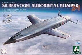 Takom Silbervogel Suborbital Bomber (2 in 1) Plastic Model Military Airplane 1/72 Scale #5017