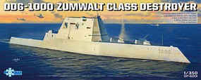 Takom DDG-1000 Zumwalt Class Destroyer Plastic Model Military Ship 1/350 Scale #6001
