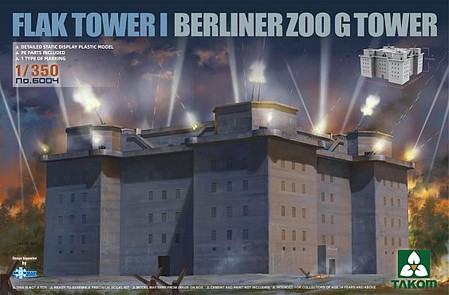 TAK6004 Takom Model FLAK TOWER I Berlin Zoo G Tower Bausatz 1:35