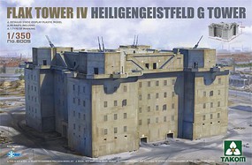 Takom Flak Tower IV Heiligengeistfeld G Tower Plastic Model Military Diorama 1/350 Scale #6