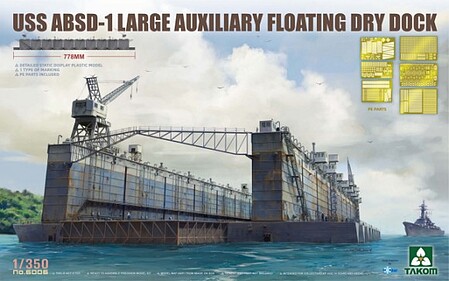Takom USS ABSD-1 Large Auxiliary Floating Dry Dock Plastic Model Military Ship 1/350 Scale #6006