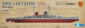 Takom SMS Lutzow 1916 German Battlecruiser Plastic Model Military Ship 1/700 Scale #7036