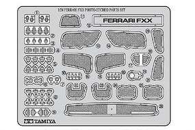 Tamiya Photo Etch Parts Set Ferrari FXX Detail Plastic Model Vehicle Decal Kit 1/24 Scale #12616 Tamiya Photo Etch Parts Set Ferrari FXX Detail Plastic Model Vehicle Decal Kit 1/24 Scale #12616