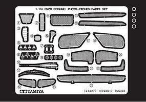 Enzo Ferrari Photo-Etched Detail Set Plastic Model Vehicle Accessory Kit 1/24 Scale #12652