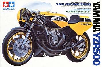 Tamiya Yamaha YZR500 Grand Prix Racer Plastic Model Motorcycle Kit 1/12 Scale #14001