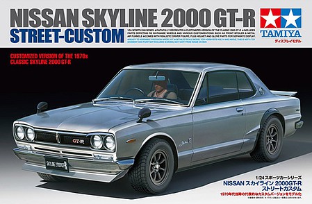 Tamiya Nissan Skyline 2000 GT-R Street Custom Plastic Model Car Kit 1/24 Scale #24335