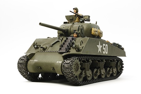 1:35 Military Model Kit TAMIYA 35250 M4A3 Sherman Tank w/75mm Gun & 3 figs 