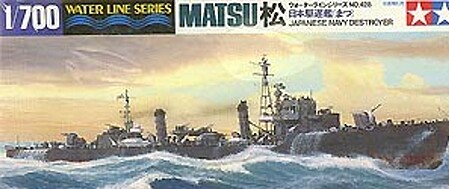 Tamiya Matsu Destroyer IJN Waterline Boat Plastic Model Military Ship Kit 1/700 Scale #31428