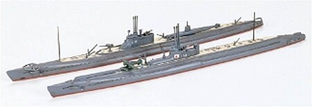 Tamiya IJN I16/58 Submarine Waterline (2 Subs) Plastic Model Military Ship Kit 1/700 Scale #31453