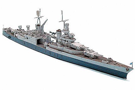 Tamiya US Navy Indianapolis Cruiser Boat Plastic Model Military Ship Kit 1/700 Scale #31804