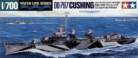 Tamiya Fletcher Cushing DD-797 Destroyer Plastic Model Military Ship Kit 1/700 Scale #31907