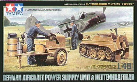 Tamiya German Power Supply Kettenkrad Crew Plastic Model Military Vehicle Kit 1/48 Scale #32533