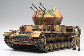 Flak Panzer IV Wirbelwind Tank WWII Plastic Model Military Vehicle Kit 1/48 Scale #32544