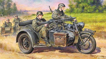 world war 2 motorcycle with sidecar