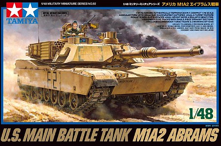 Tamiya 32592 1/48 M1A2 Abrams Plastic Model Kit TAM32592 