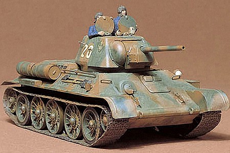 Tamiya Russian 734/76 1943 Tank Plastic Model Military Vehicle Kit 1/35 Scale #35059