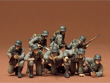 Tamiya German Panzer Grenadiers Soldiers Plastic Model Military Figure Kit 1/35 Scale #35061