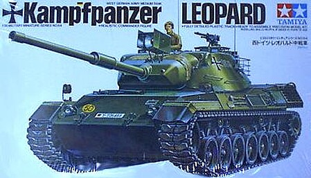 Tamiya German Leopard Medium Tank Plastic Model Military Vehicle Kit 1/35 Scale #35064