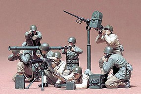 Tamiya US Gun & Mortar Soldier Team Plastic Model Military Figure Kit 1/35 Scale #35086