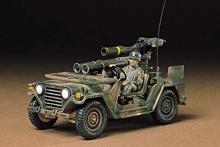 Tamiya US M151A2 w/Tow Launcher Plastic Model Military Vehicle Kit 1/35 Scale #35125