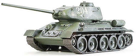 Tamiya Russian T34/85 Med Tank Plastic Model Military Vehicle Kit 1/35 Scale #35138