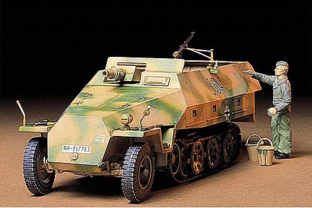 Tamiya German Sd.Kfz. 251/9 Kanonenwagen Plastic Model Military Vehicle Kit 1/35 Scale #35147