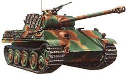 Tamiya Panther Type G Steel Wheel Tank Plastic Model Military Vehicle Kit 1/35 Scale #35174