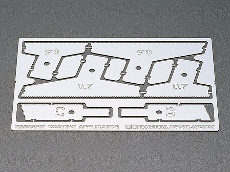 Tamiya Zimmerit Coating Applicator Photo Etch Plastic Model Vehicle Decal Set 1/35 Scale #35187