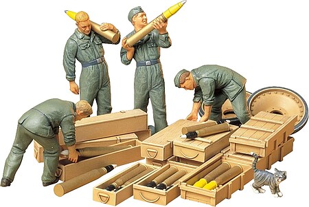 Tamiya German Tank Ammo Loading Crew Plastic Model Military Diorama Kit 1/35 Scale #35188