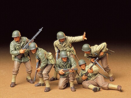 Tamiya US Army Assault Infantry Soldiers Plastic Model Military Figure Kit 1/35 Scale #35192