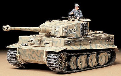 Tamiya German Tiger I Mid Production Tank Plastic Model Military Vehicle Kit 1/35 Scale #35194