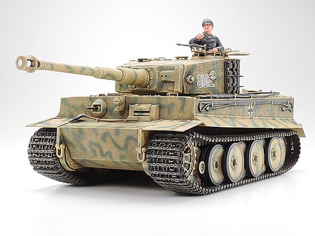 Tamiya German Tiger I Mid Production Tank Plastic Model Military Vehicle Kit 1/35 Scale #35194