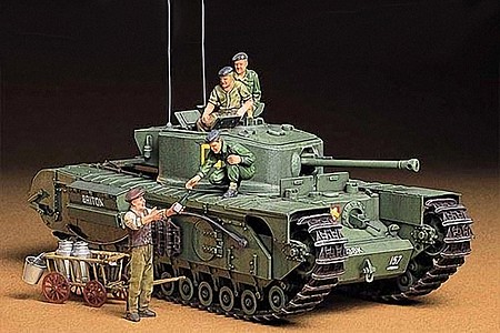 Tamiya British Infantry Support Tank MK.IV Plastic Model Military Vehicle Kit 1/35 Scale #35210
