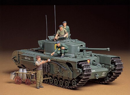 Tamiya British Infantry Support Tank MK.IV Plastic Model Military Vehicle Kit 1/35 Scale #35210