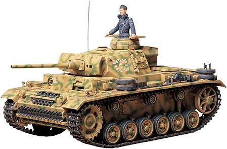 Tamiya German Pz.Kpfw III Ausf. Tank Plastic Model Military Vehicle Kit 1/35 Scale #35215