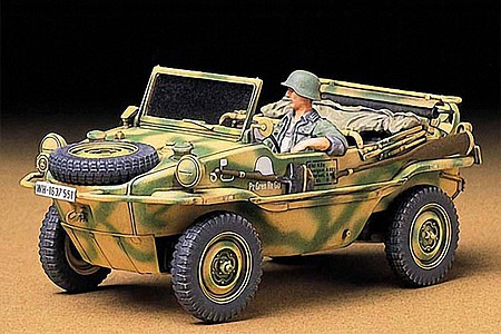 Tamiya Schwimmwagen Type 166 Plastic Model Military Vehicle Kit 1/35 Scale #35224