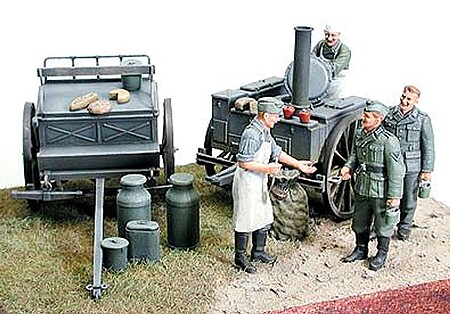 Tamiya Feldkuche German Field Kitchen Scenery Plastic Model Military Diorama Kit 1/35 Scale #35247