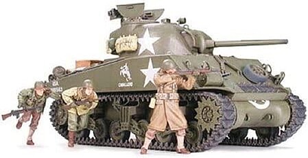 Tamiya M4A3 Sherman 75mm Tank Plastic Model Military Vehicle Kit 1/35 Scale #35250