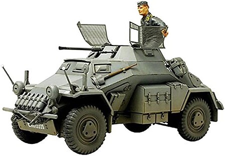 Tamiya German Armored Car SdKfz 222 Plastic Model Military Vehicle Kit 1/35 Scale #35270