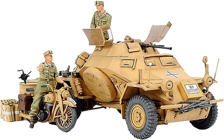 Tamiya Sd.Kfz.222 North Africa Plastic Model Military Vehicle Kit 1/35 Scale #35286