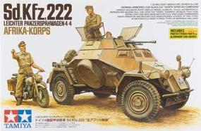 Tamiya Sd.Kfz.222 North Africa Plastic Model Military Vehicle Kit 1/35 Scale #35286