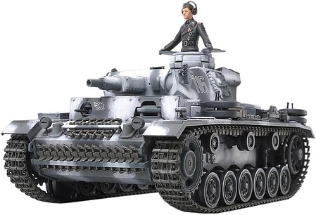 Tamiya German Panzerkampfwagen III Ausf.N Plastic Model Military Vehicle Kit 1/35 Scale #35290