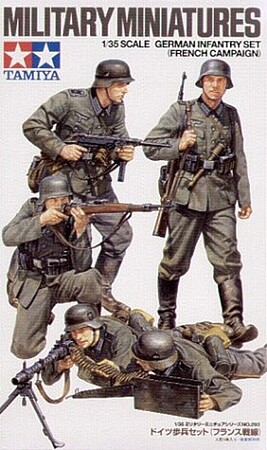 Tamiya German Infantry Set French Campaign Plastic Model Military Figure Kit 1/35 Scale #35293