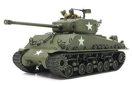 Tamiya US Medium Tank M4A3E8 Sherman Easy Eight Plastic Model Military Vehicle Kit 1/35 #35346