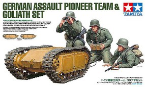 German Assault Pioneer Team with Goliath Plastic Model Military Kit 1/35 Scale #35357