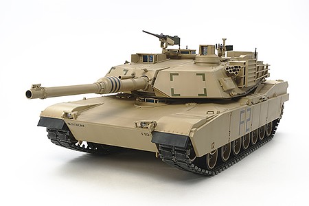 Tamiya U.S.Mbt M1A2 Abrams R/C Plastic Model Military Vehicle Kit 1/16 Scale #56041